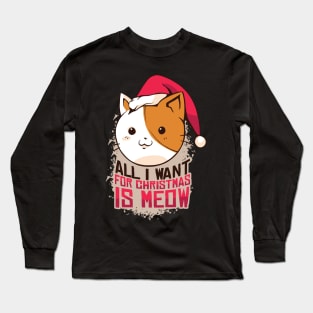 Meow Christmas Long Sleeve T-Shirt